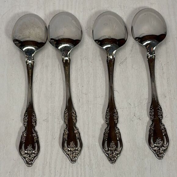 Oneida Brahms Community 7” Teaspoon Stainless Steel Flatware set of 4 - Picture 7 of 8